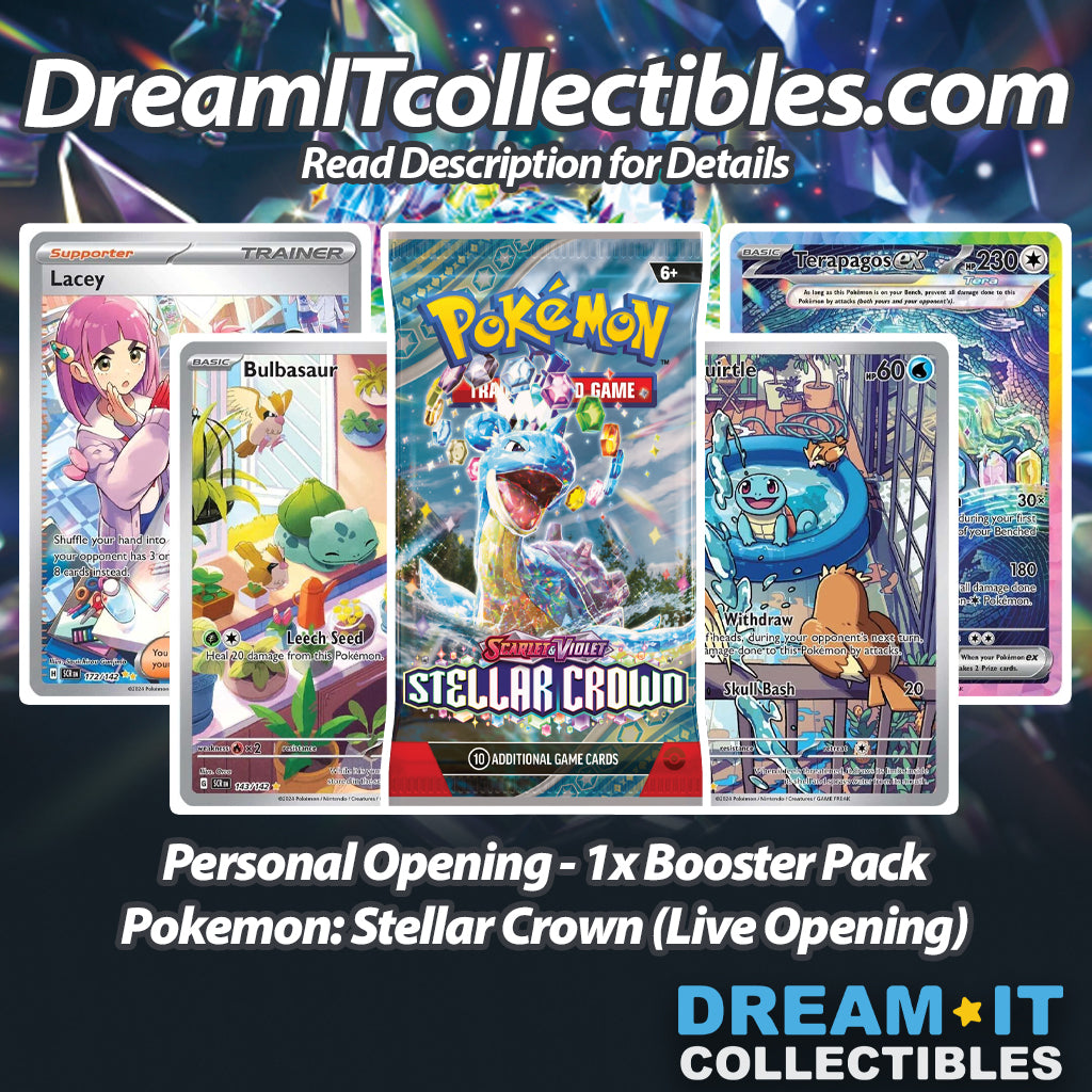 Live Opening - 1x Booster Pack - Pokémon - Stellar Crown