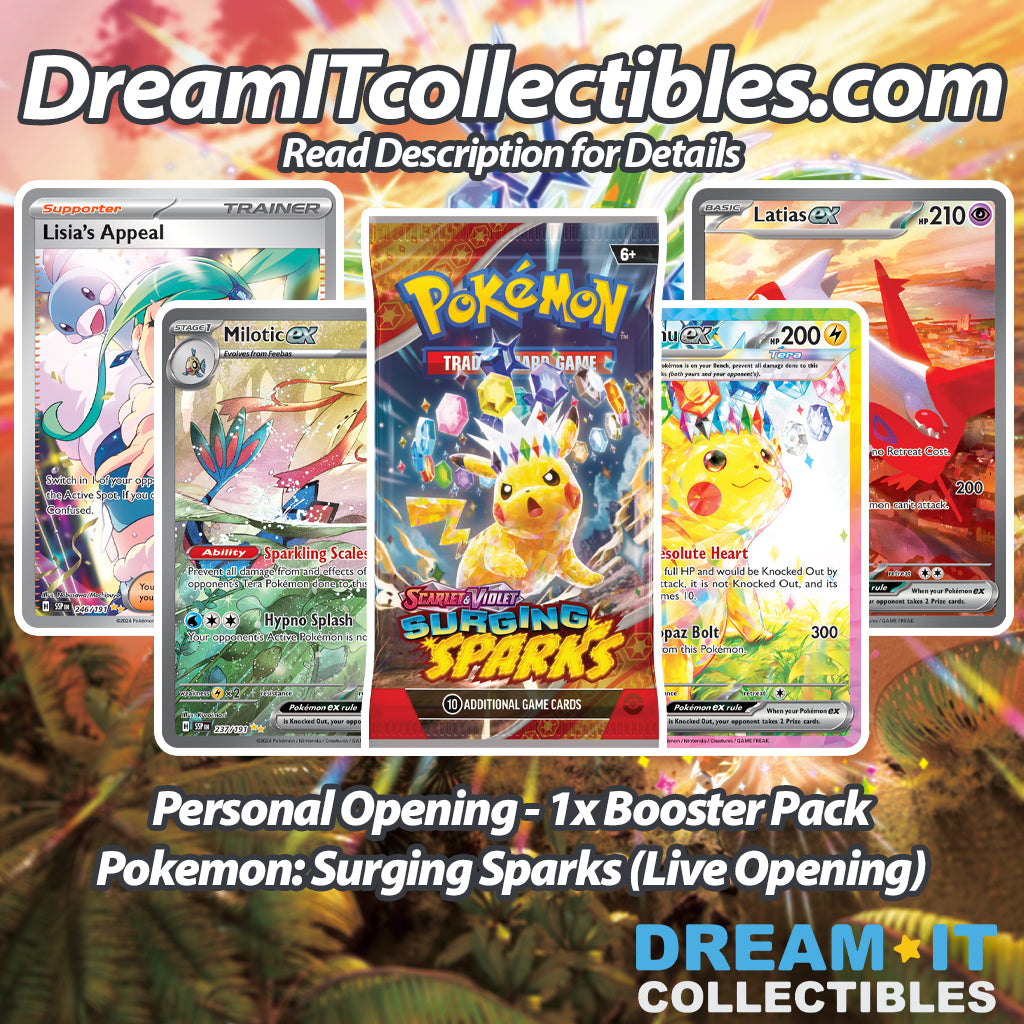 Live Opening - 1x Booster Pack - Pokémon - Surging Sparks